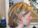 color highlights haircut short fun stylish