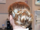 bun updo blonde