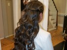 long hair updo pin curls