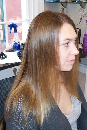 dark brown hair and caramel highlights. natural dark brown hair to